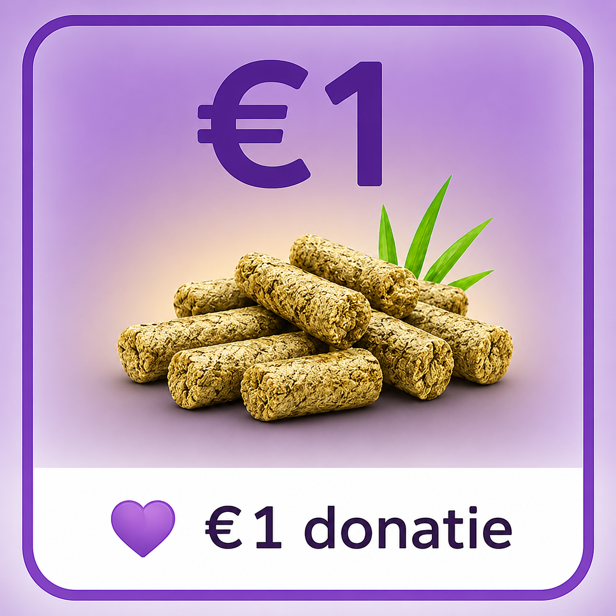 €1 donatie