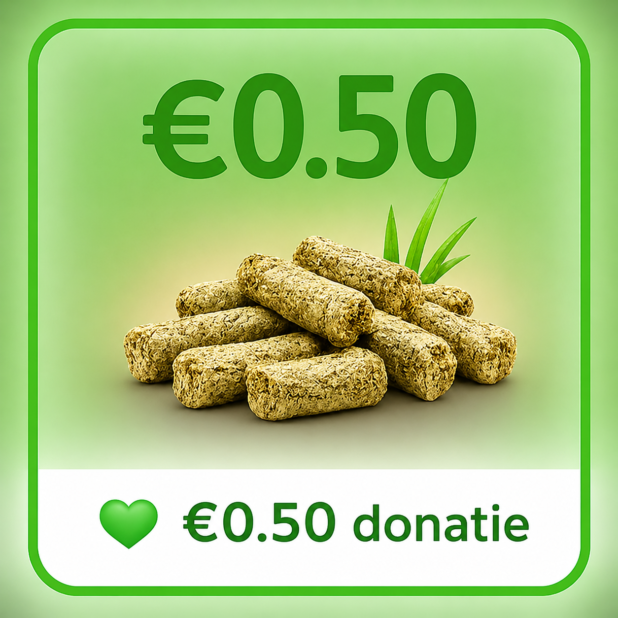 €0.50 donatie